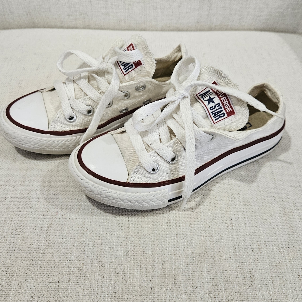Converse Kids' White Canvas Sneakers
